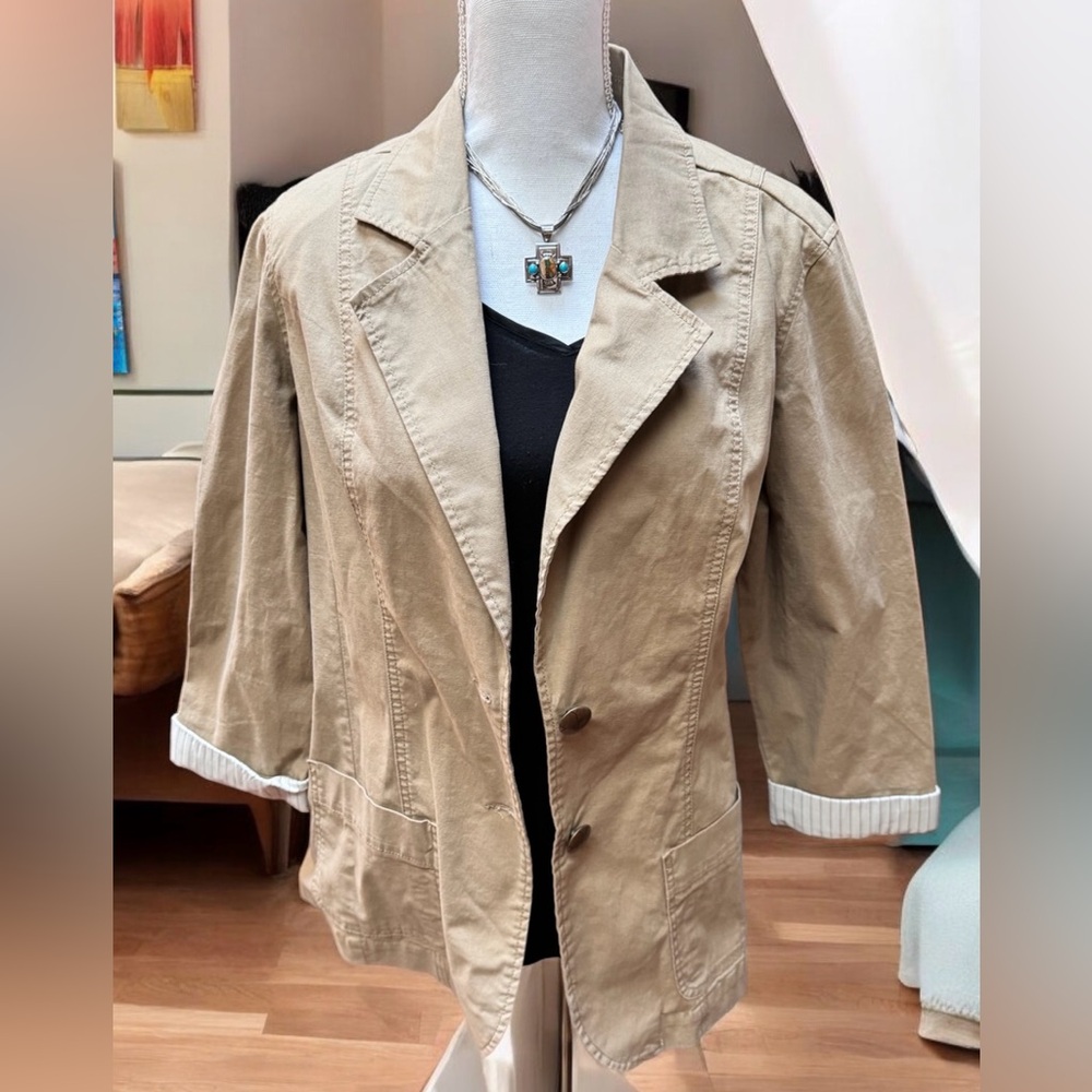 Baccini Tan Blazer, Size L